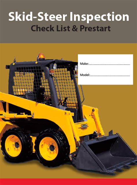 how do you inspect a skid steer|skid steer loader inspection.